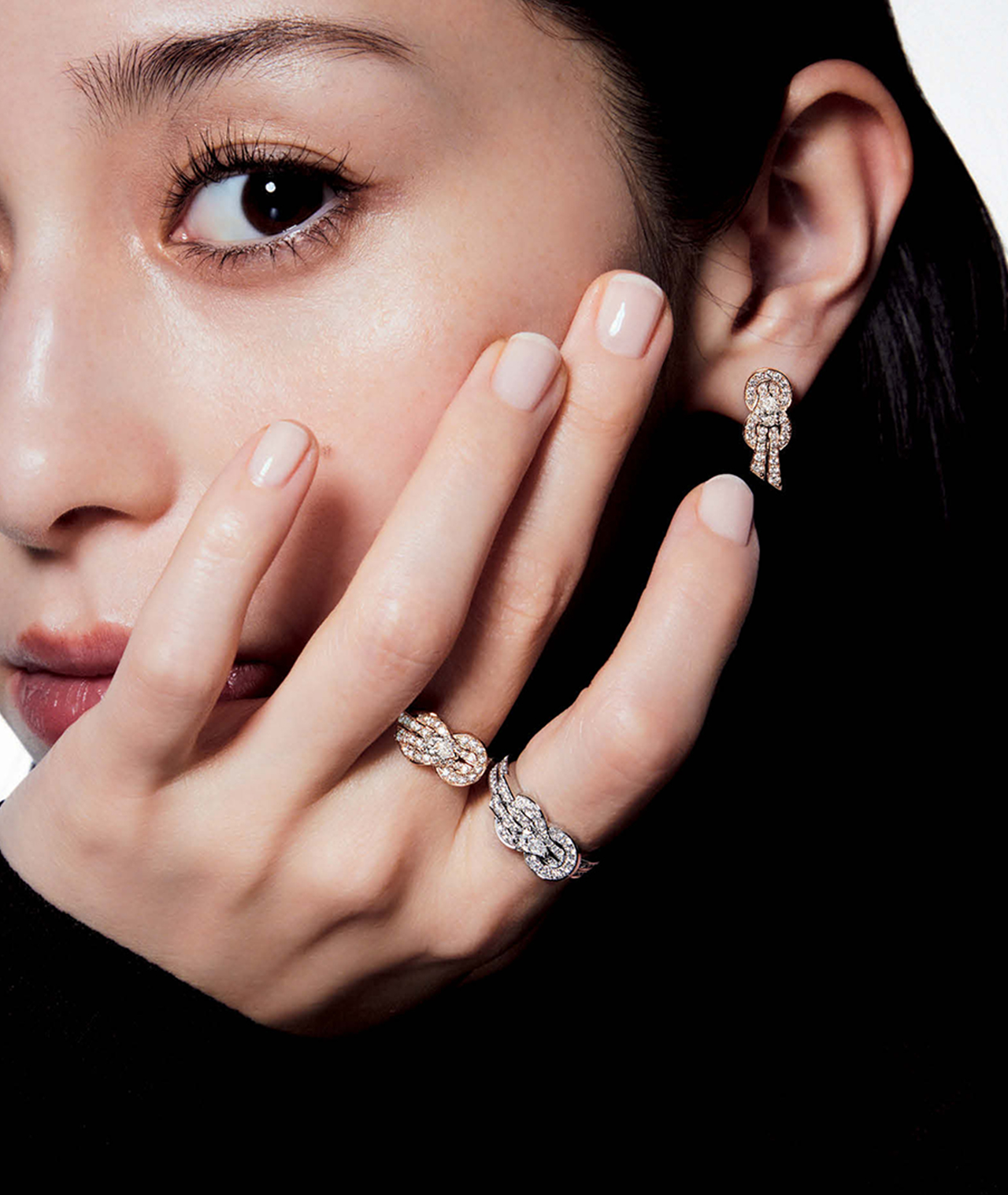 「FRED」×中条あやみさん 『シャンス アンフィニ』イヤリング・リング・中指（フレッド）