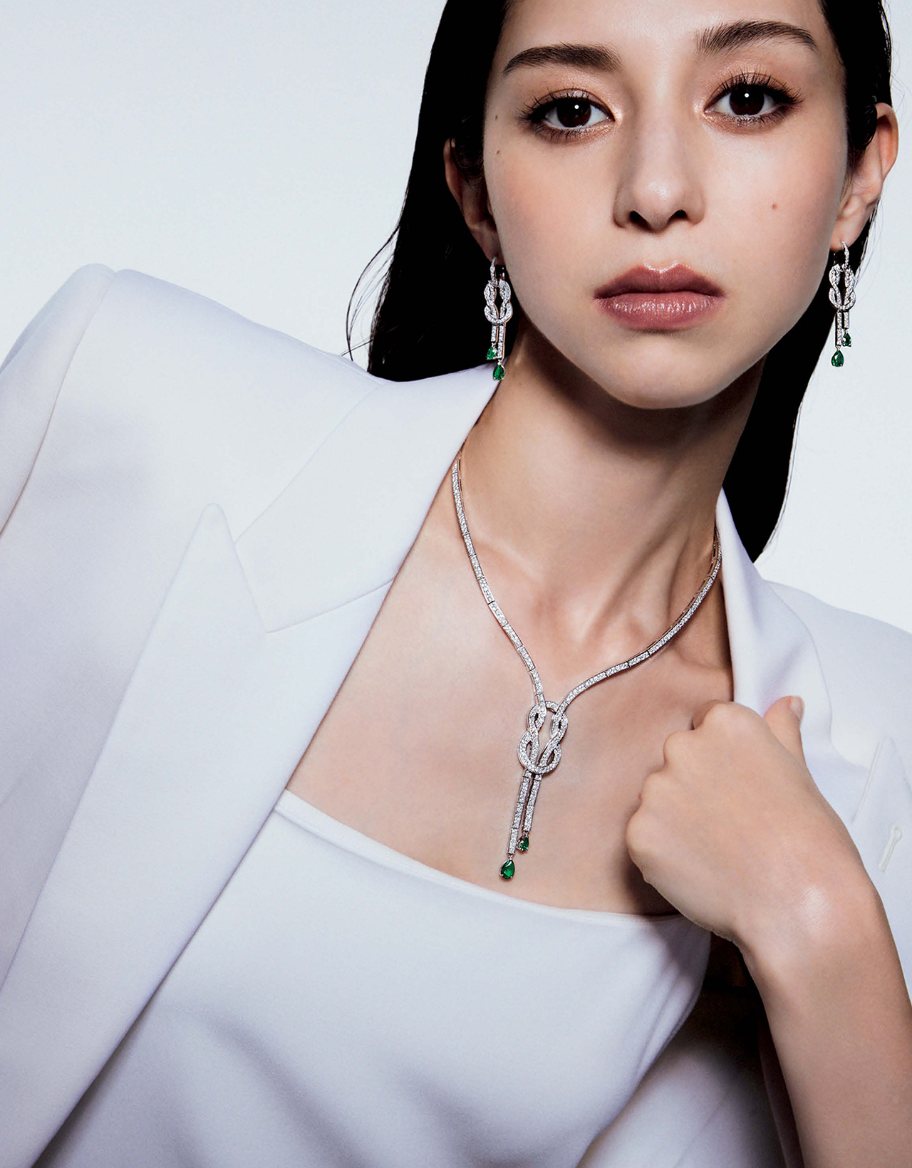 「FRED」×中条あやみさん ネックレス『チャンツ ダイヤモンド パヴェ』