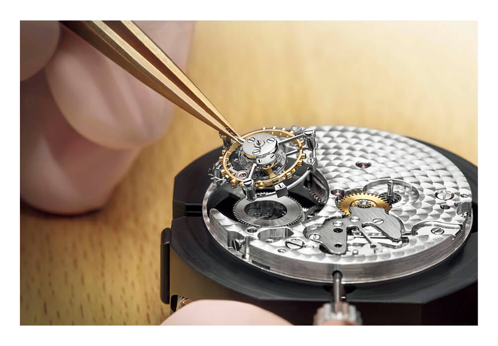 作業している様子