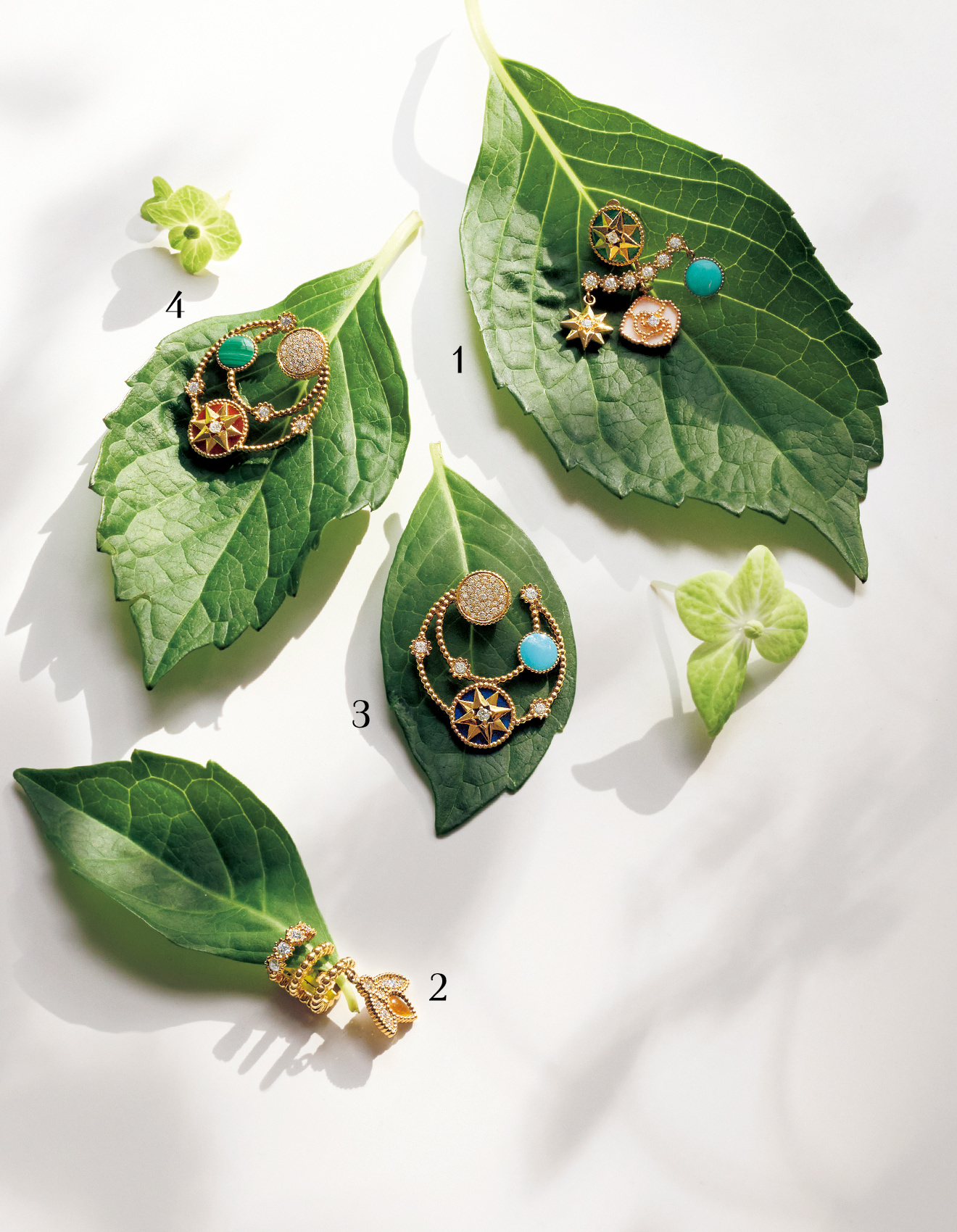 「Dior」×中谷美紀さん ピアス＆イヤーカフ『ローズ デ ヴァン チャーム』 ピアス『ローズ デ ヴァン』