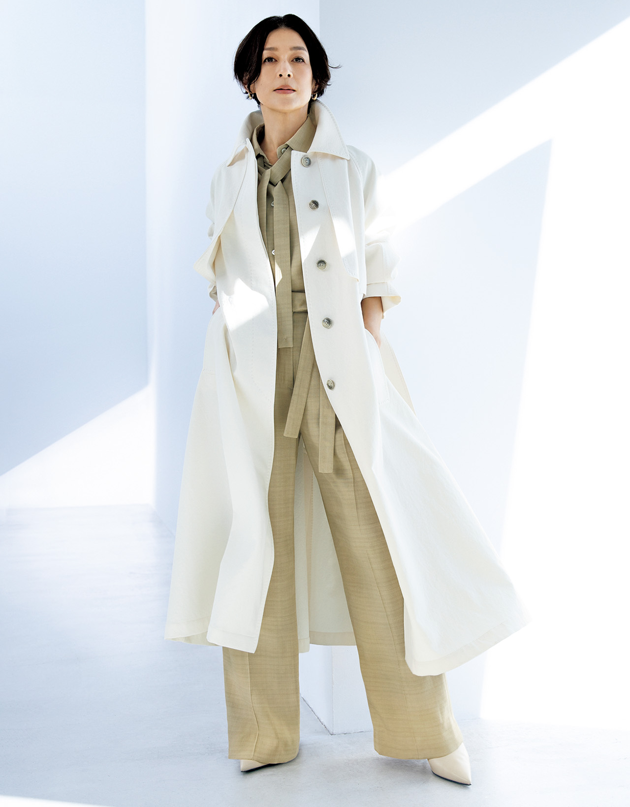 鈴木保奈美さんが軽やかに纏う「ヘルノ」の春名品ウィッシュリスト