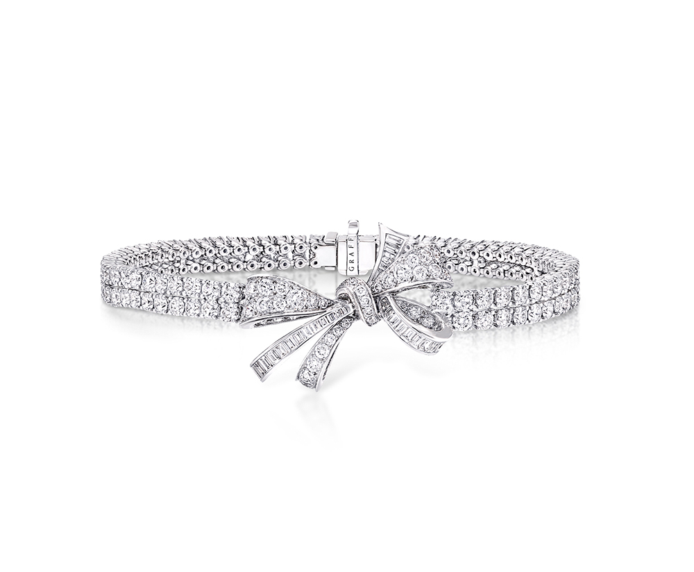 『ティルダズ ボウ』ブレスレット［WG×ダイヤモンド］