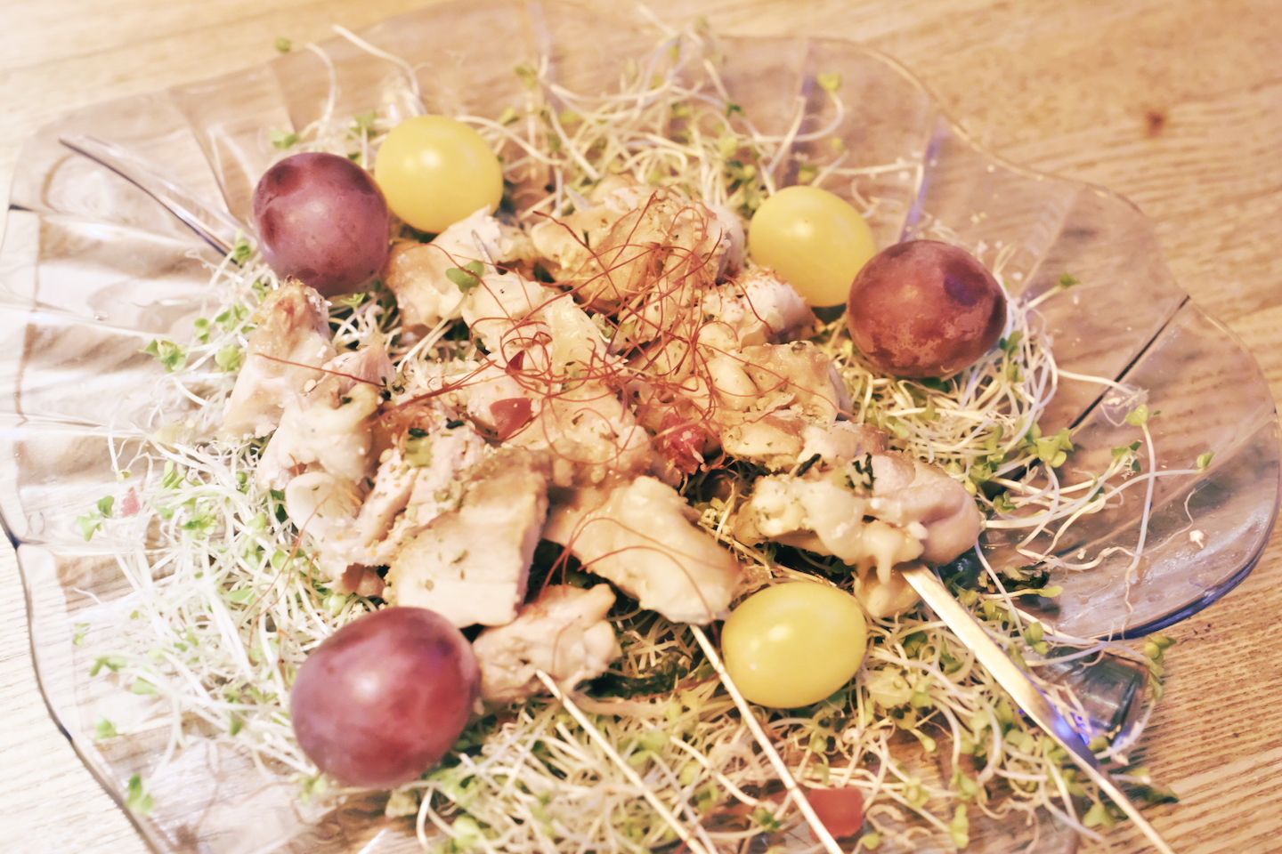 焼き鳥1本¥400