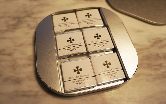 『ショコラ ユニバース』(ビター×2、ミルク×2、ホワイト×2)¥1,080(税込)