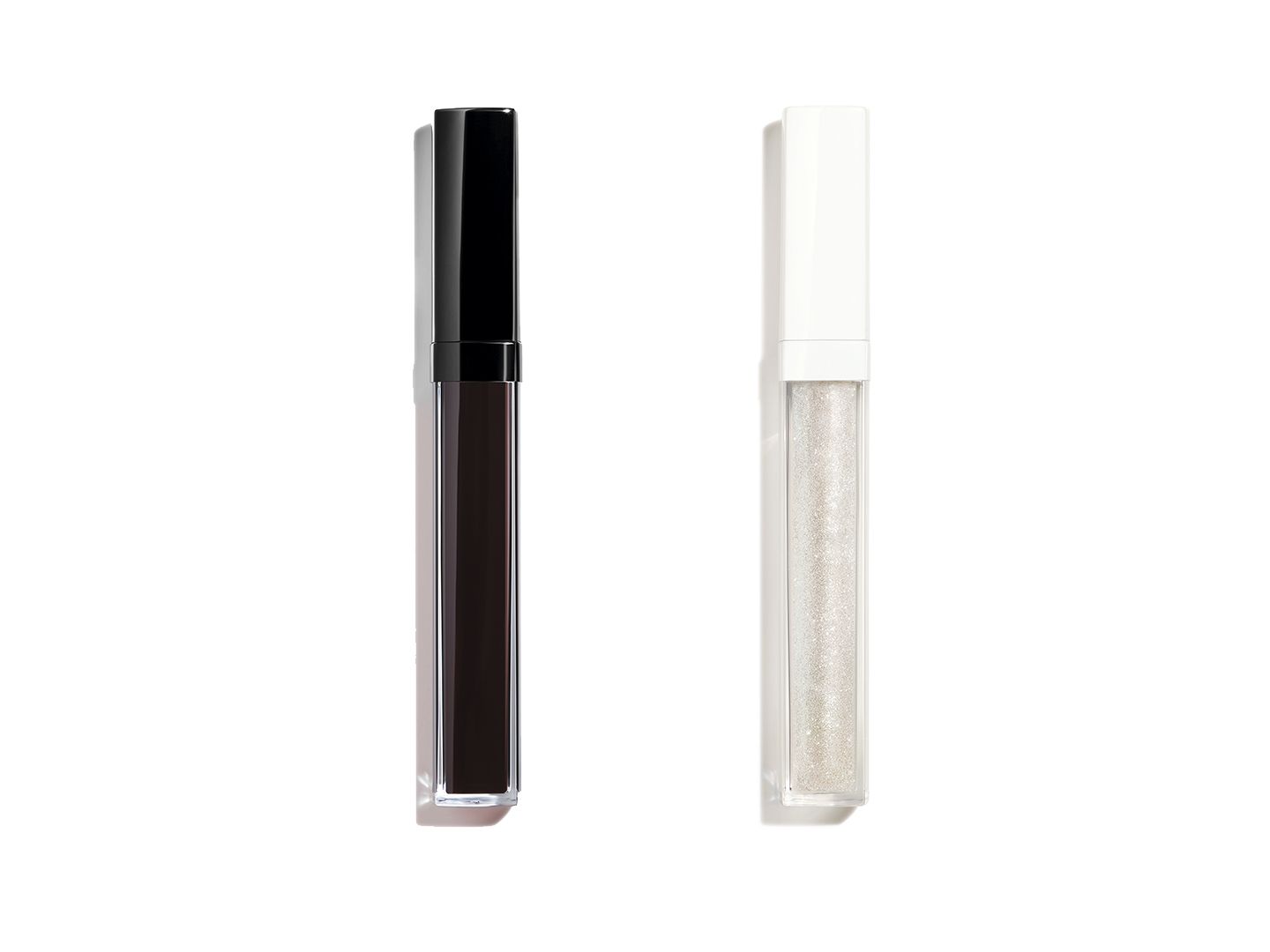シャネル ルージュ ココ グロス 限定2色(左から#816 ラック ヌワール、#814 クリスタル クリア) 各¥3,600 (2019年8月16日数量限定発売) ©CHANEL