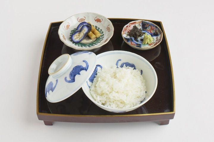 ラウンジタイム限定メニュー。百川茶漬け ~福寿園のお茶と~(1,512円・税込)