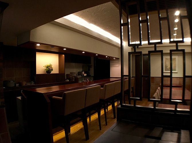 福岡は西中洲のフレンチレストラン『La Maison de la Nature Goh』(ラ・メゾン・ドゥ・ラ・ナチュール・ゴウ)内観