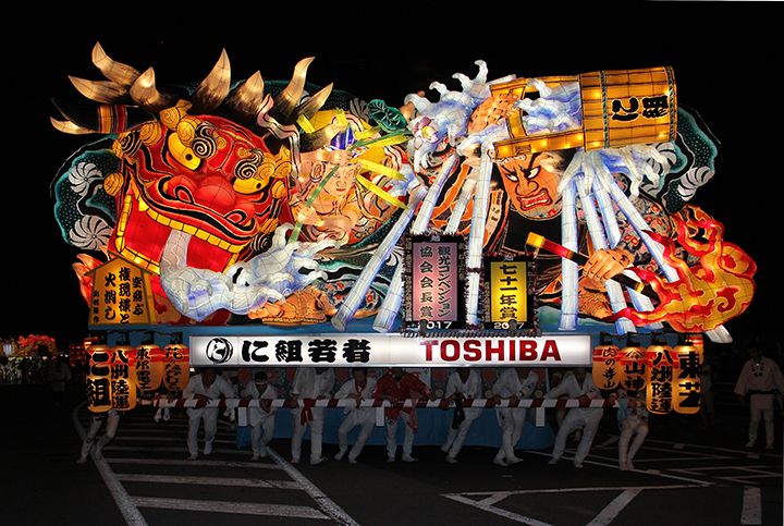 ねぶた師による渾身の作品に、思わず息をのむこと間違いなし
