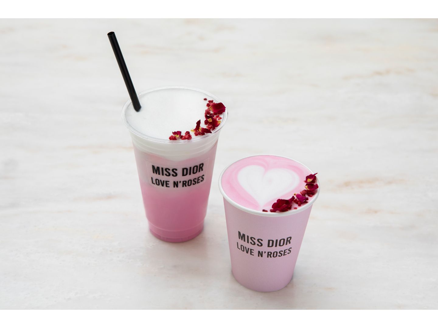 「ミス ディオール カフェ」で販売されるスペシャルドリンク