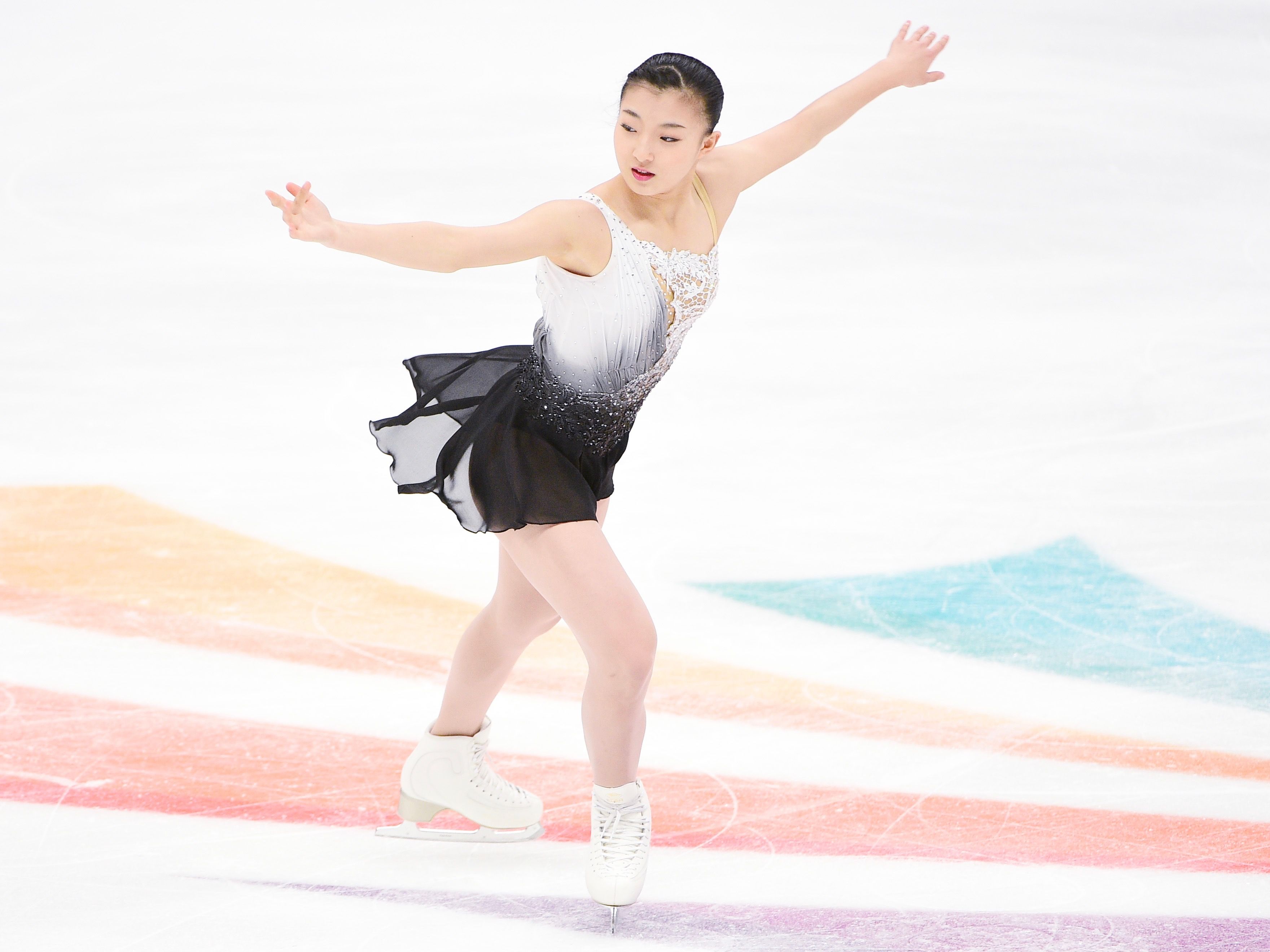 演技する坂本花織選手