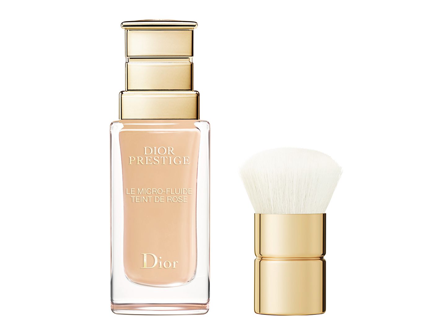 パルファン・クリスチャン・ディオール プレステージ ル フルイド タン ドゥ ローズ 30ml SPF25・PA+++ 全5色 ¥13,000*カブキブラシ付き