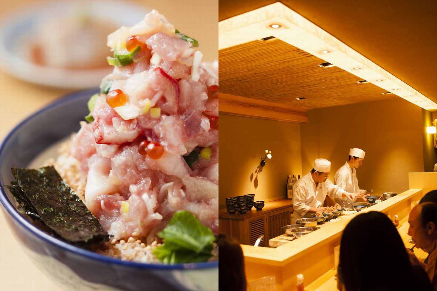 ボリュームのある『ぜいたく丼』と活気ある店内