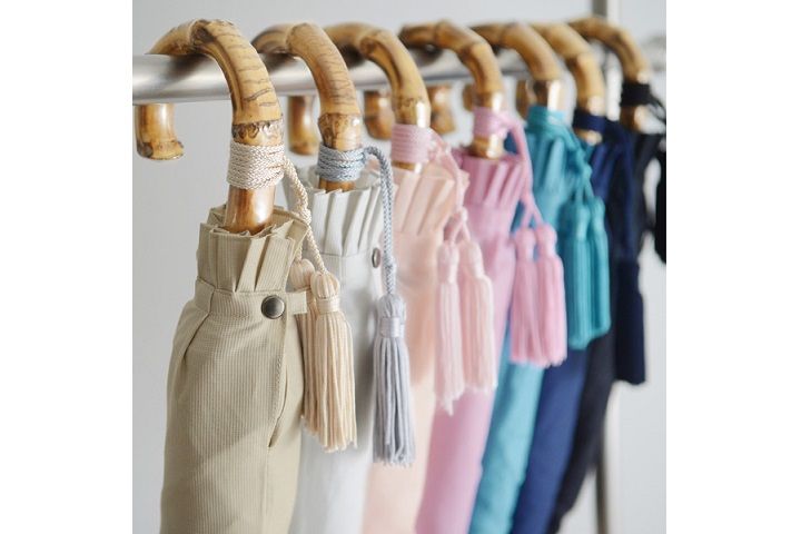 WAKAO「バンブーハンドル折り畳み日傘」¥14,040