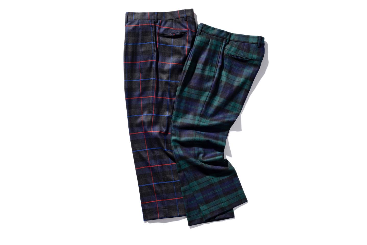 パンツ各¥35,000(シップス 銀座店〈ベルウィッチ × シップス〉)