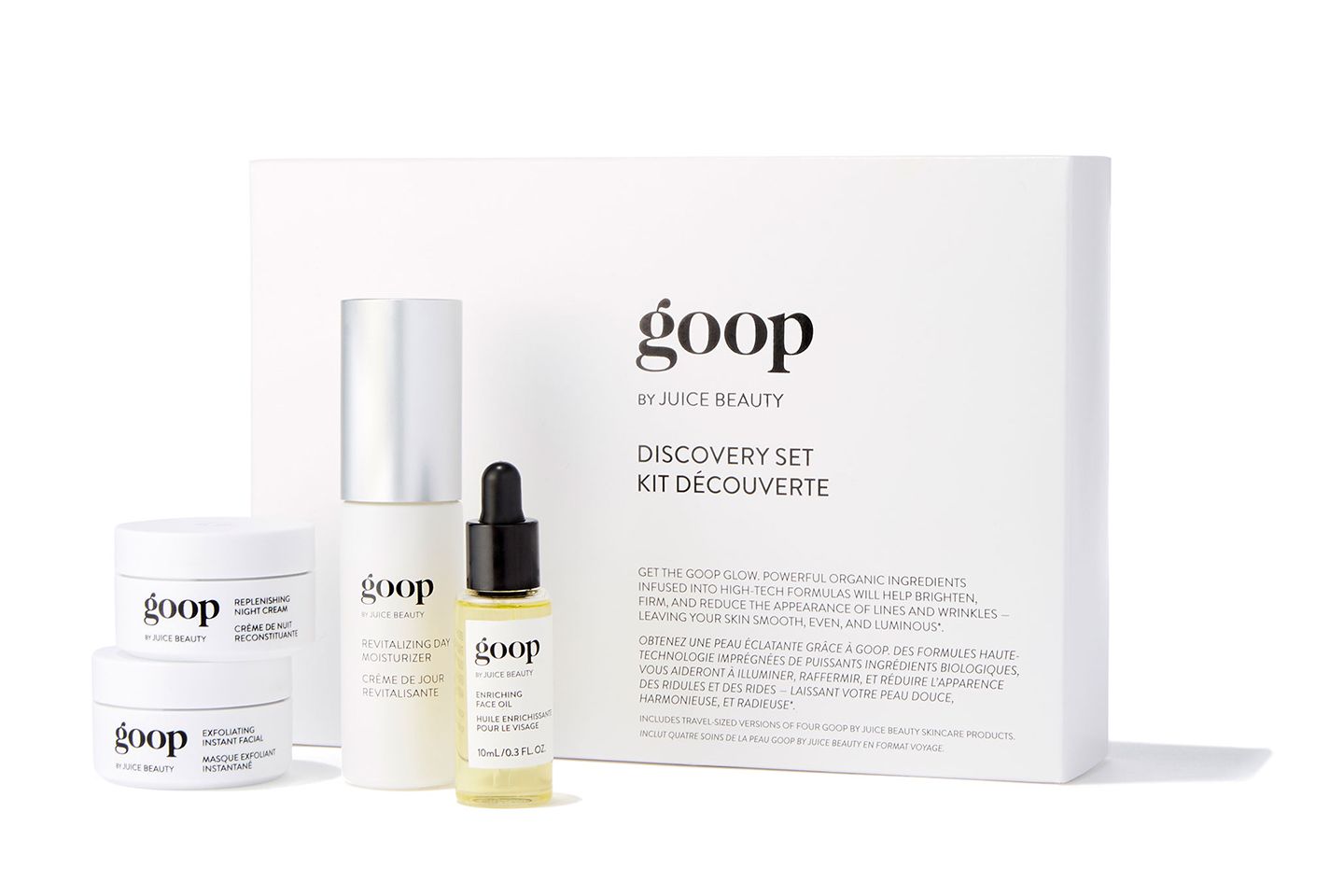 「goop by Juice Beauty」のスキンケアグッズ ディスカバーセット ¥20,196(税抜)