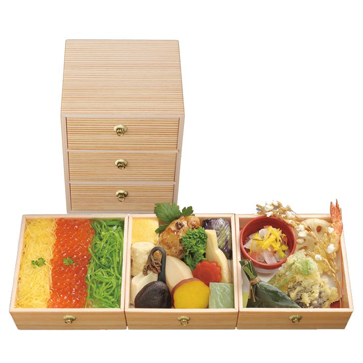 「仕出し弁当 ちらし引き筥弁当/ちらしひきばこべんとう」¥3,000