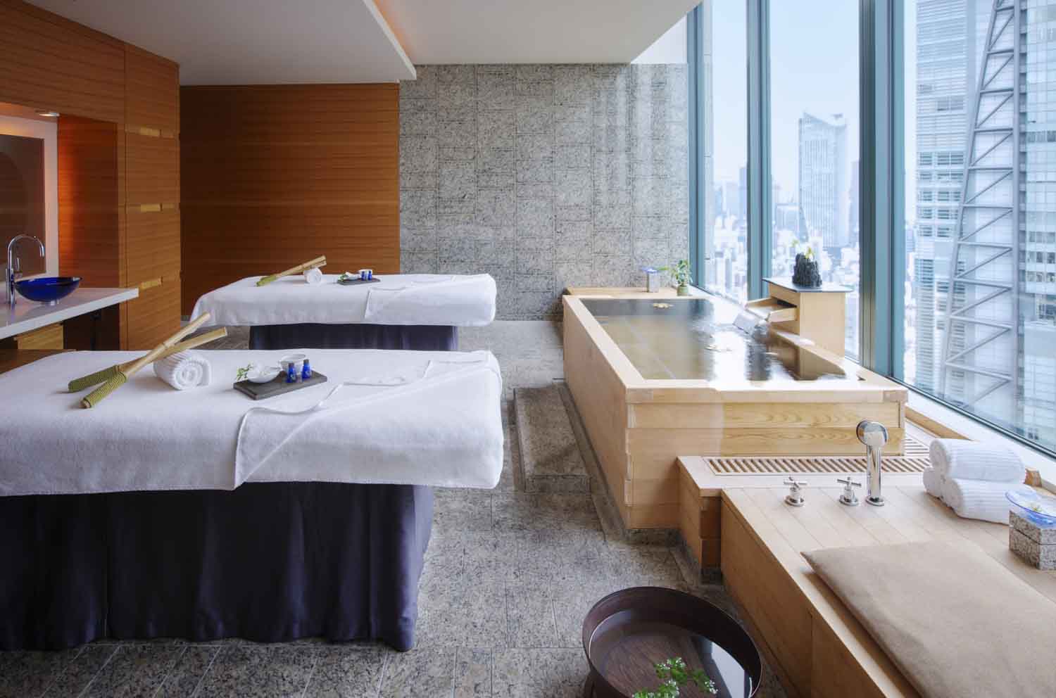 ラグジュアリーホテル、コンラッド東京内にある「水月スパ&フィットネス」