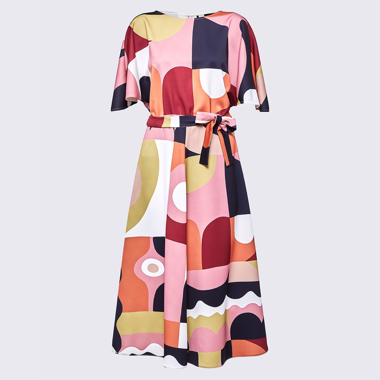半袖ドレス「women Color」¥57,000【ポリエステル100%】