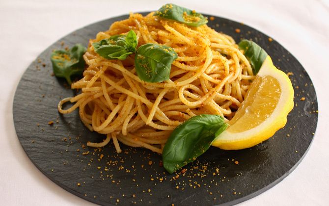 カラスミのパスタ「スパゲッティ・ボッタルガ」