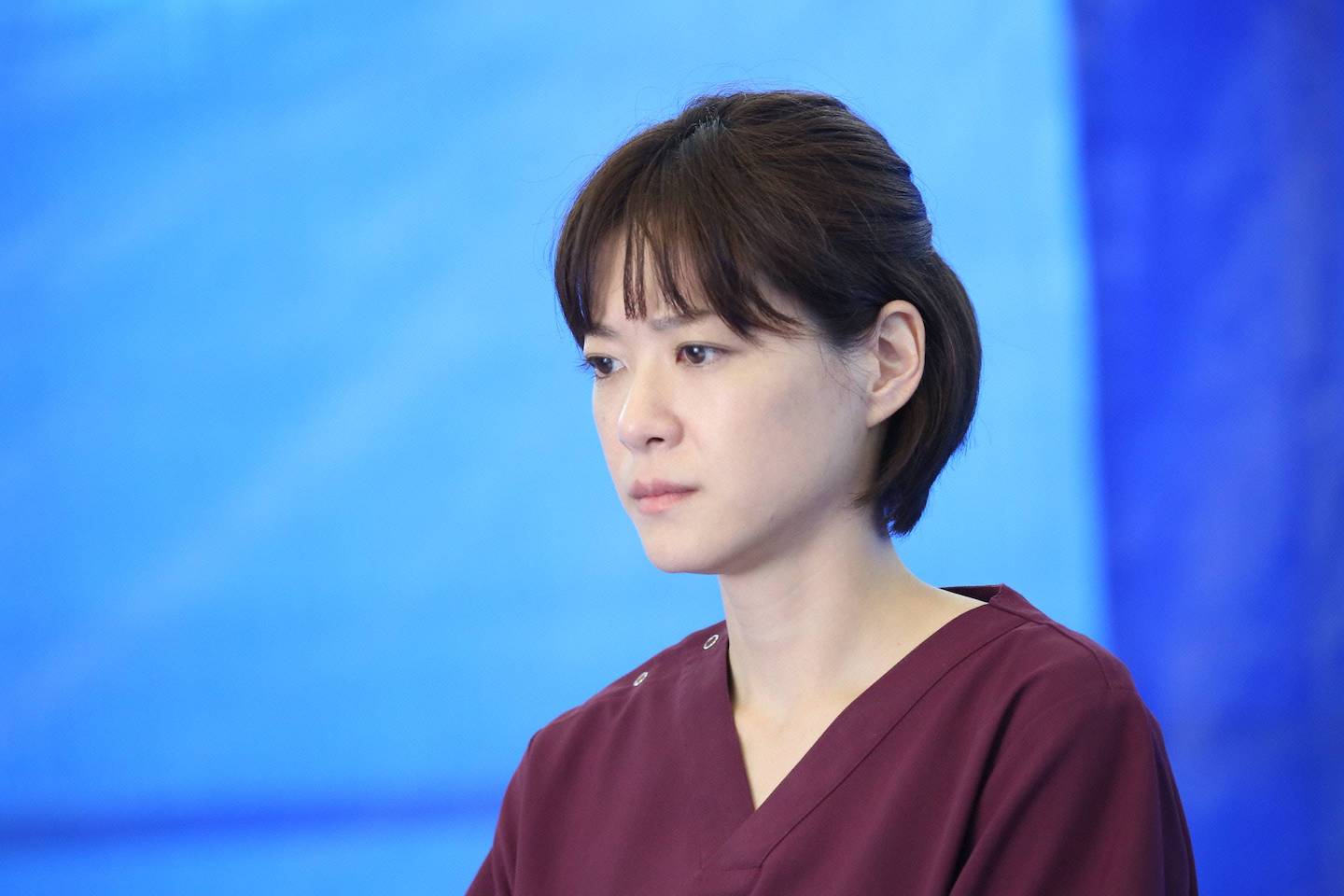 最終話での朝顔(上野樹里さん) ©フジテレビ