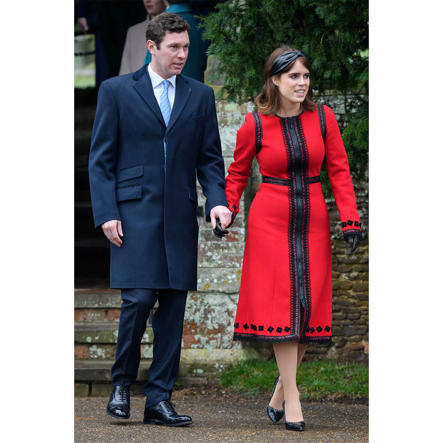 レザーのグローブを取り入れたコーディネートのPrincess Eugenie(ユージェニー王女)