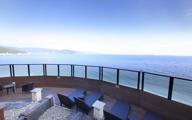 LUXURY和HOTEL 風の薫の展望テラス