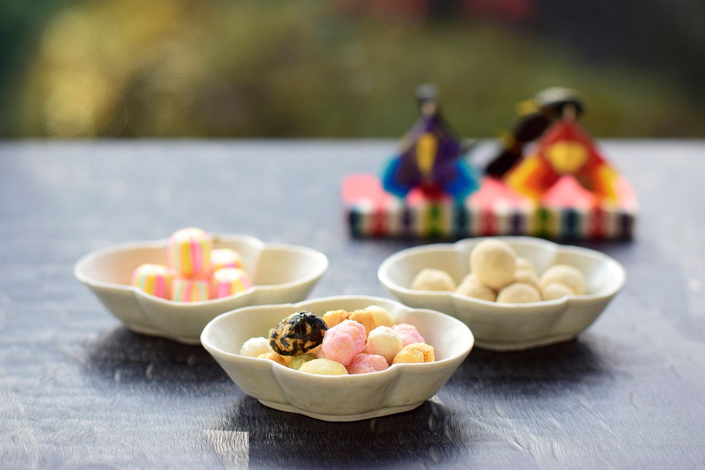「ひな菓子」(ひなあられ、錦玉、きなこ豆 各1箱)¥2,200(税抜)※販売中