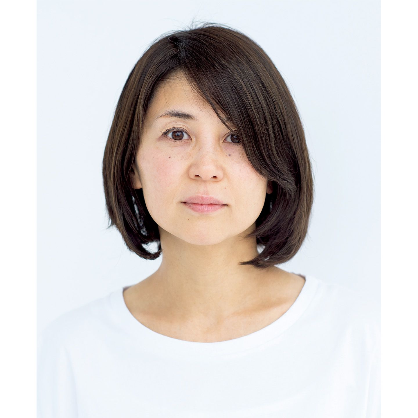 40代 髪型_1,ミディアムヘア_1,ボブ_1