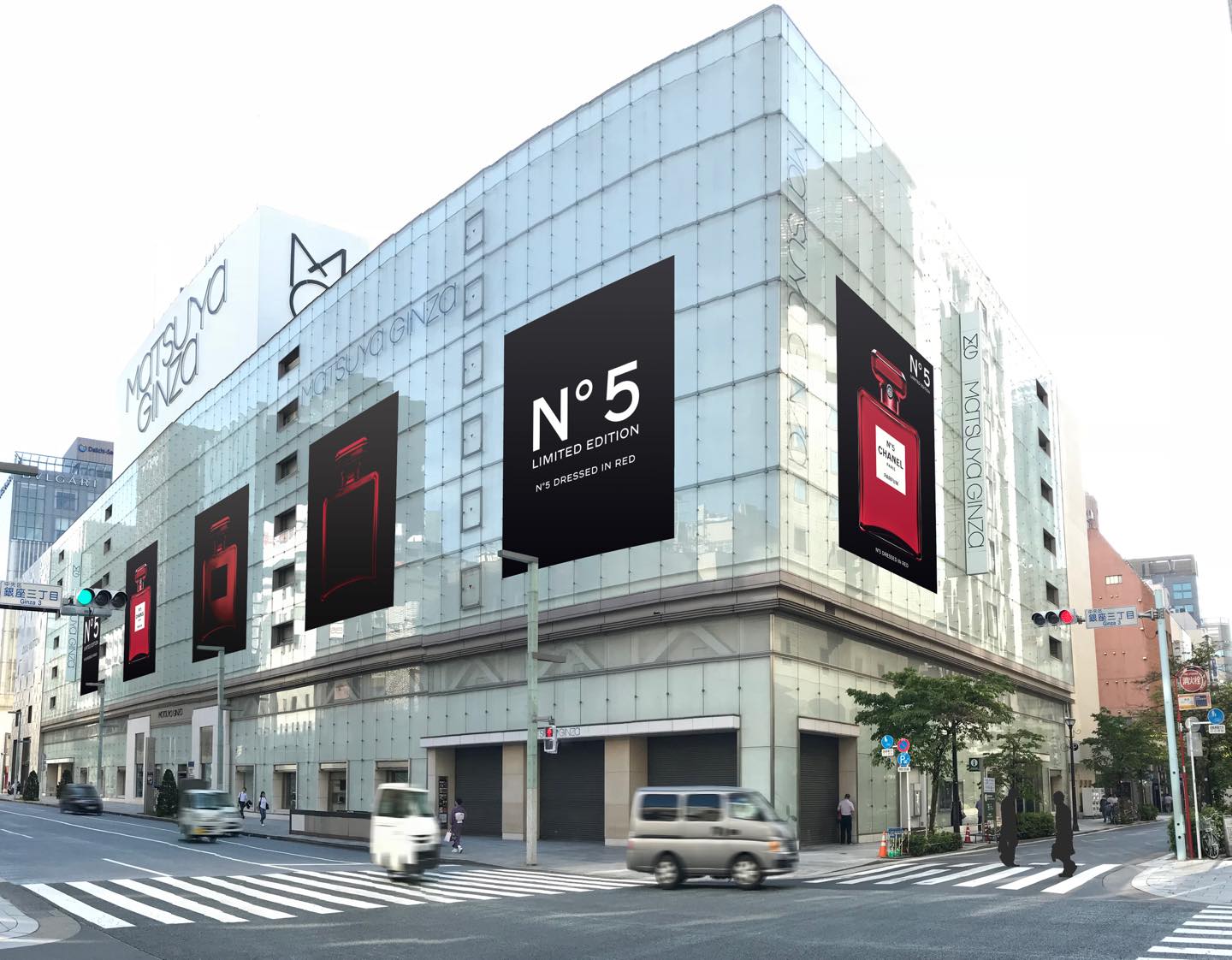 松屋 銀座の広告ビジュアル