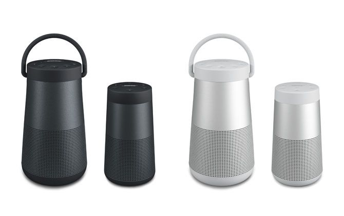 左から/トリプルブラックのSoundLink Revolve+ Bluetooth speakers、SoundLink Revolve Bluetooth speakers、ラックスグレーのSoundLink Revolve+ Bluetooth speakers、SoundLink Revolve Bluetooth speakers
SoundLink Revolve Bluetooth speakers ¥27,000(税込) SoundLink Revolve+ Bluetooth speakers ¥37,800(税込)