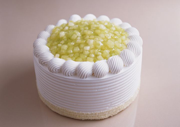 「スーパーメロンショートケーキ」(セット料金¥12,800)