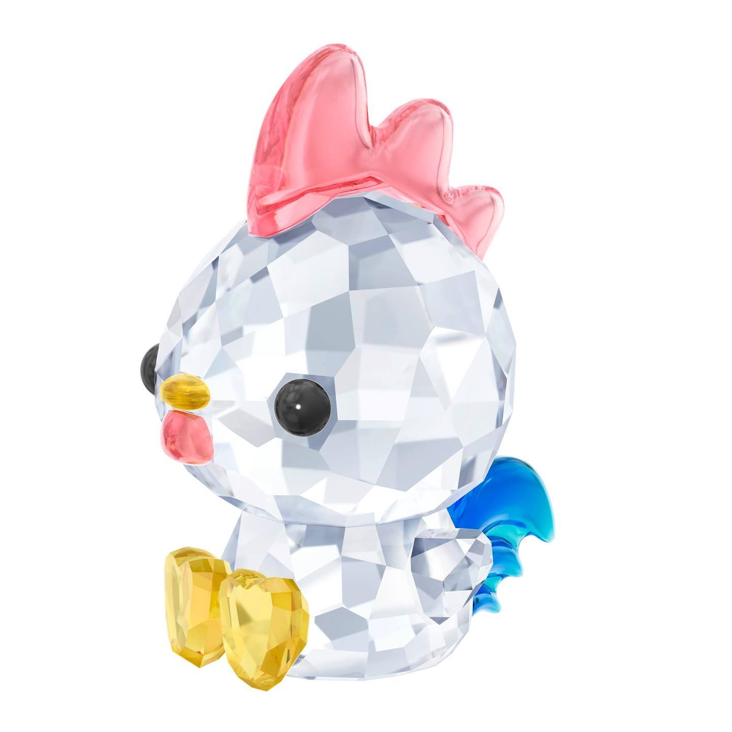「DECISIVE ROOSTER」 クリアクリスタル、ライトトパーズ、パパラチア、カプリブルー、ジェットブラック