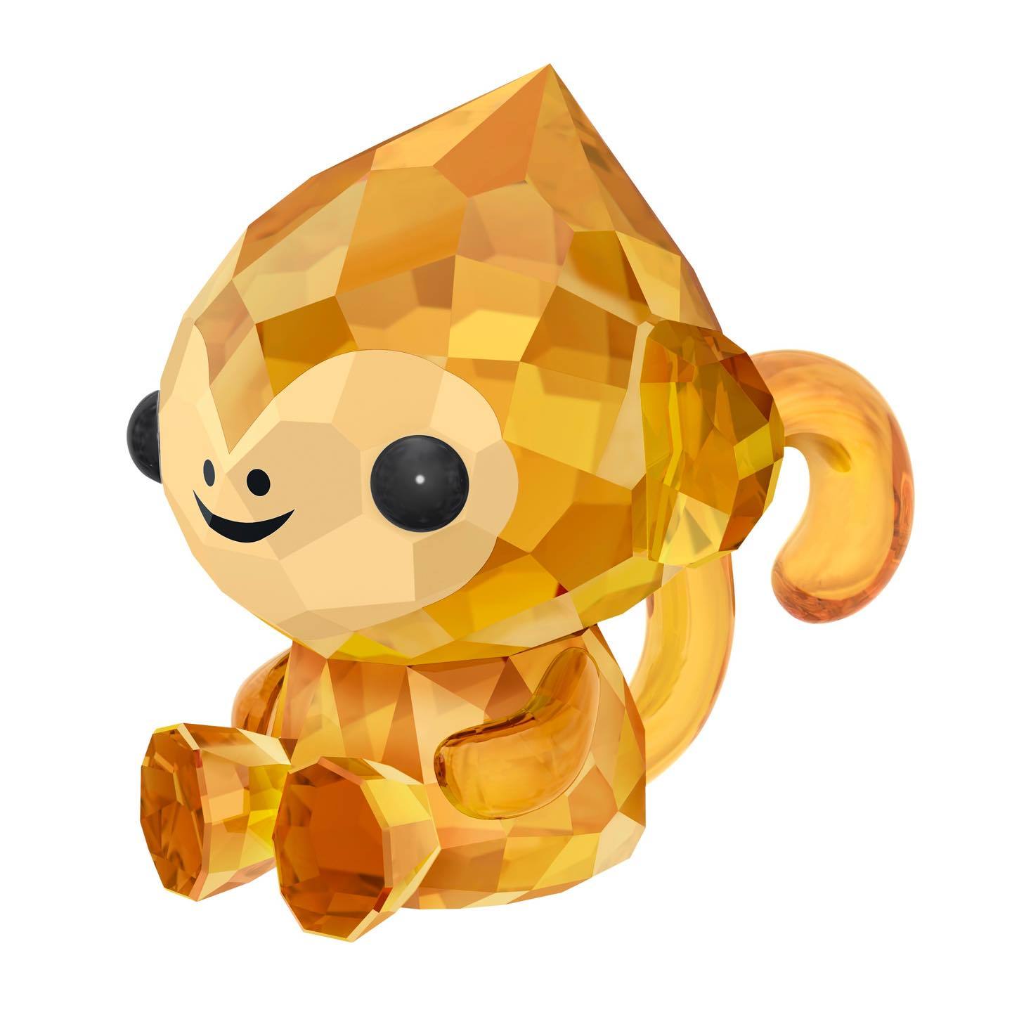 「CHEERFUL MONKEY」 トパーズ、ジェットブラック、イエロー