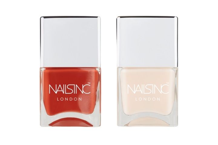 ネイルズ インク ジャスト キンダ ブリス ネイルポリッシュ デュオ キット 14ml×2色 ¥3,550 写真左からナマステ イン トゥナイト 、サッチ ア リリーフ ※2019年9月5日(木)発売 ※ルミネ横浜店のみ9月2日(月)先行発売