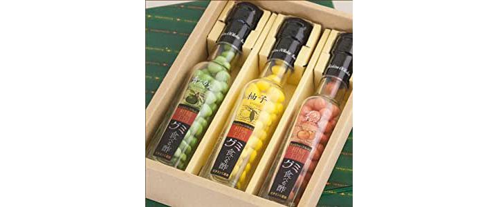 「柑橘王国 食べる酢グミ3本セット」(尾崎食品)