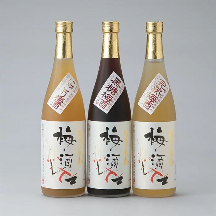 「にごり梅酒 琵琶の長寿3本セット」(池本酒造)