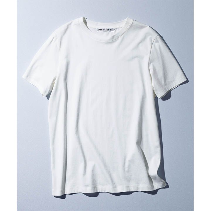 【4】アクネ ストゥディオズの白Tシャツ