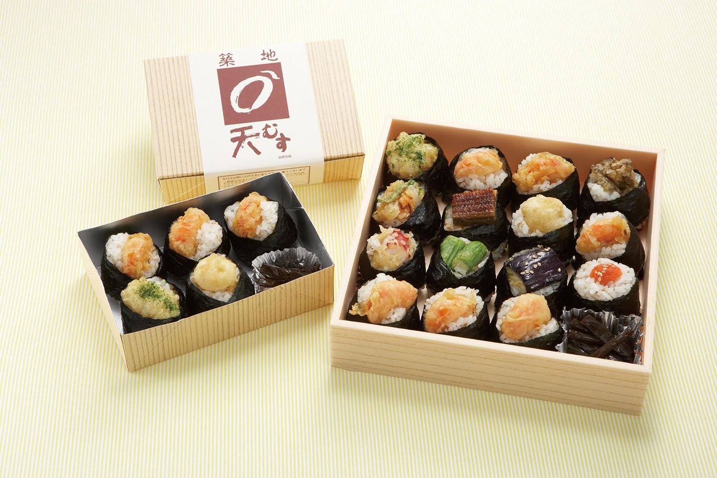 写真左/「天むす 5個入り」¥756〜(税込)