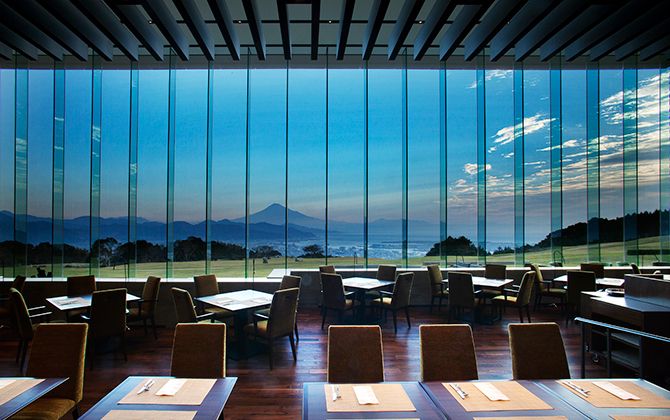 富士山の見えるレストラン