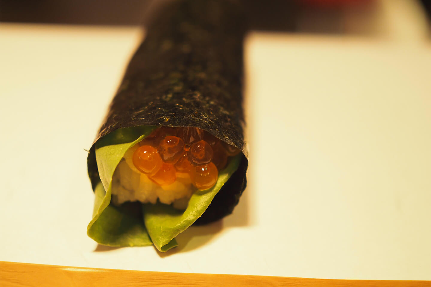 いくらの手巻き寿司