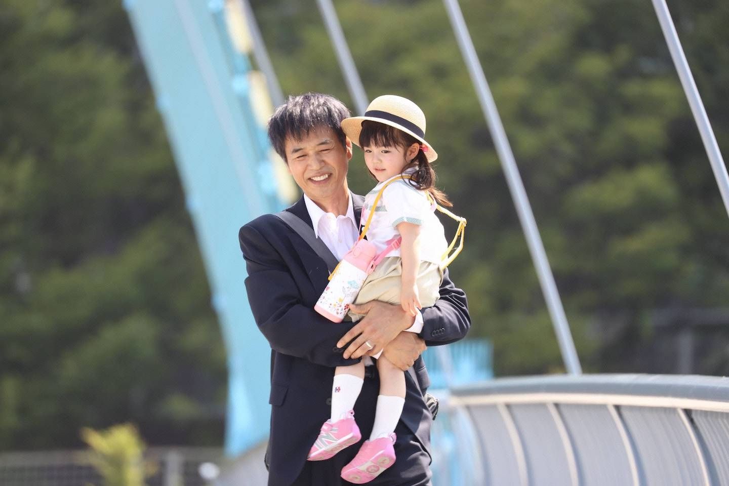 平(時任三郎さん)とつぐみ(加藤柚凪さん) ©フジテレビ