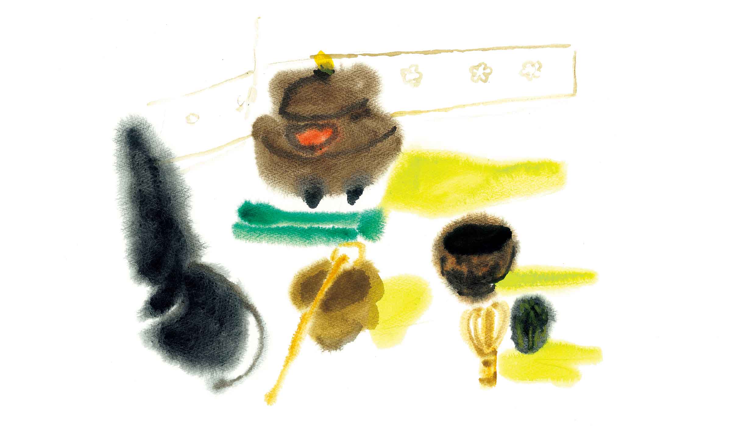 【侘茶とは】室町時代に公家や武士の間で広まった茶の湯は、主に南宋時代の中国でつくられた「唐物」という高価な道具を使っていたが、それに対して、村田珠光が粗製の陶磁器や国産の陶磁器を使ったことから始まったとされる茶の湯の形。村田珠光は一休宗純のもとに参禅した記録があることから、禅宗の影響があるといわれる。村田宗珠、武野紹鷗、そして千利休と継承され、完成したとされる。侘茶という呼称は後年生まれたものであり、利休の時代には「侘数寄」「わび数寄」といわれていた。