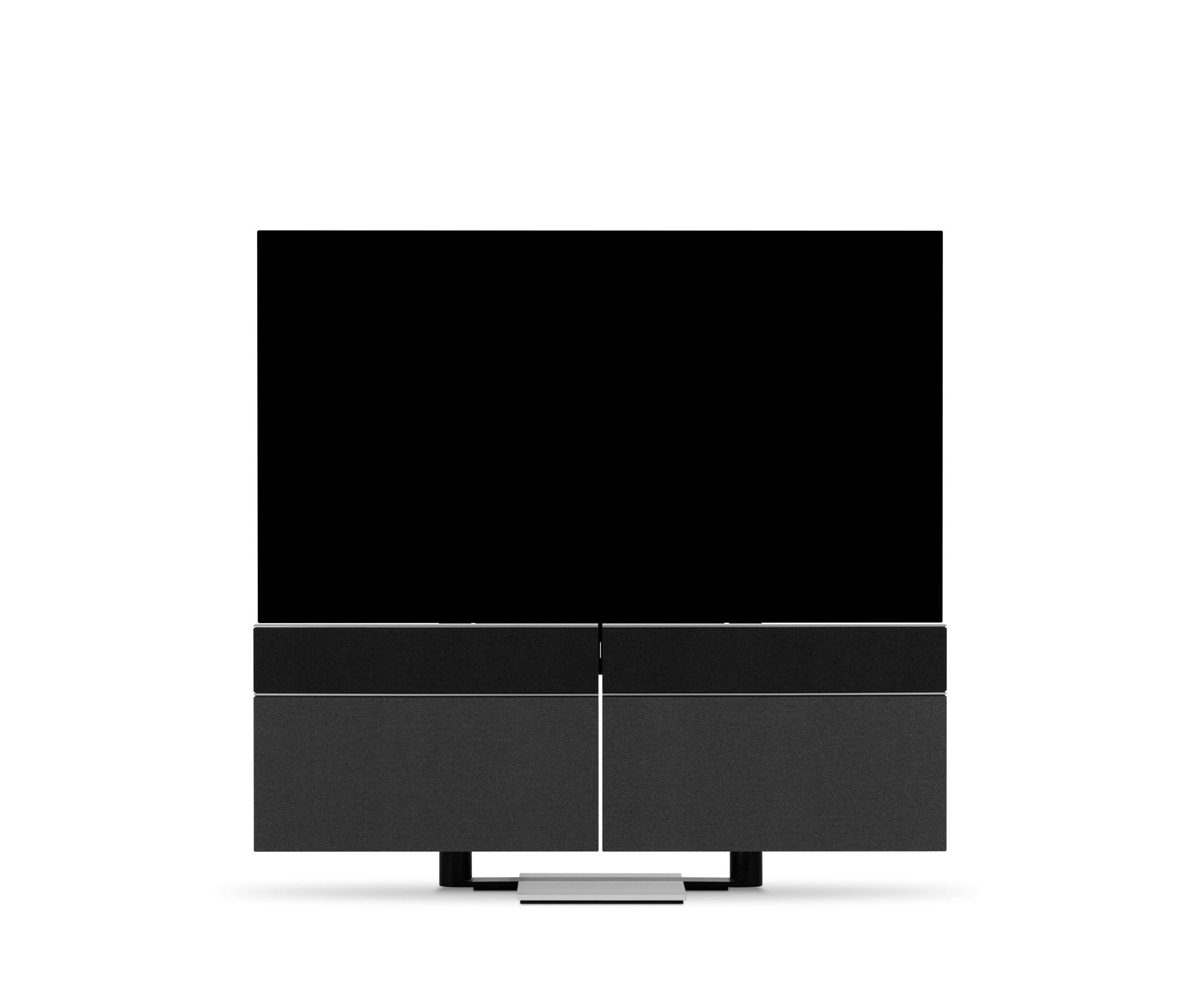 「BEOVISION HARMONY 65インチ」(ファブリックカバー、フロアスタンドモデル)¥2,300,000*オプションによって価格が異なる。販売店はバング & オルフセン専門店。