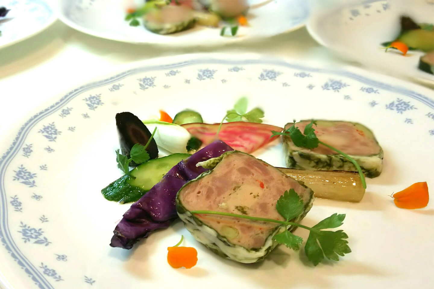 仔牛肉のテリーヌ 鎌倉野菜(フレンチ)竹野恵里シェフ