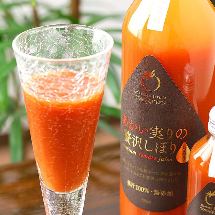 「あかい実りの贅沢しぼり 12本セット」(マルセンファーム・宮城県産)