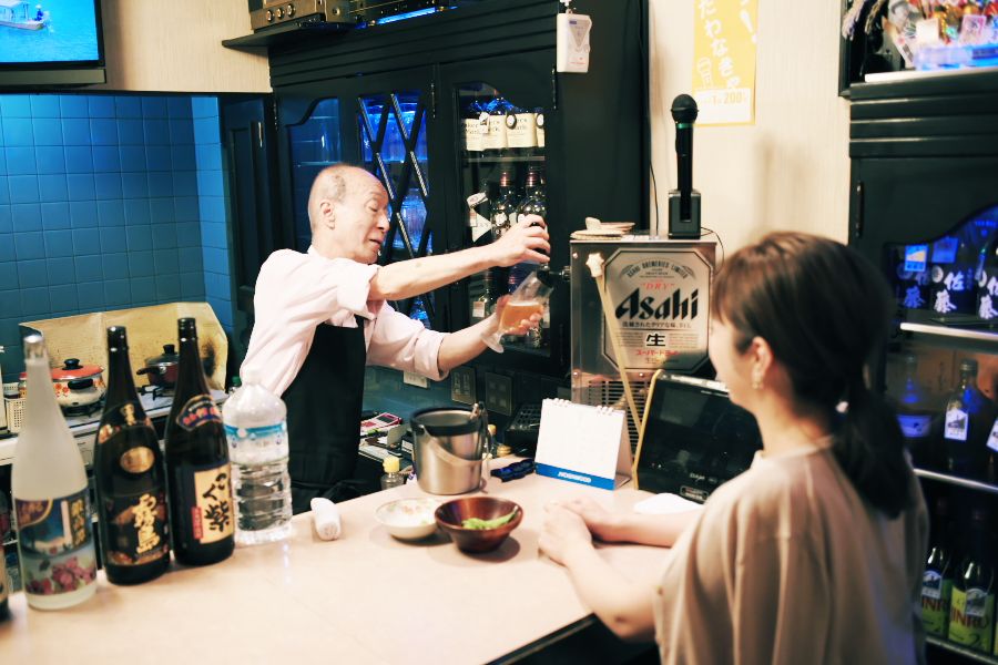 うまい樽生ビールを注ぐため、アサヒ樽生クオリティセミナーを終了しているマスター