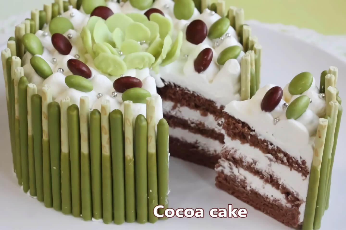 kafemaruさんがつくった抹茶ポッキーケーキ