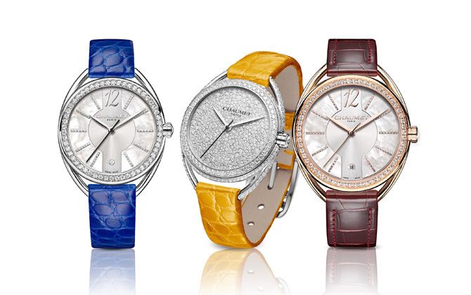 Chaumet(ショーメ)の「リアン・ドゥ・ショーメ」ラインの時計「リアン ルミエールウォッチ」3本