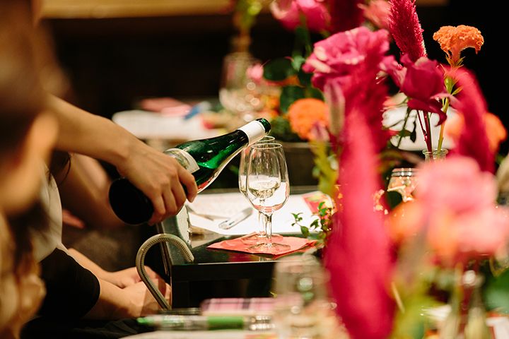 「Flower Wine Night」と称して定期開催されている「南青山本店のワイン会」