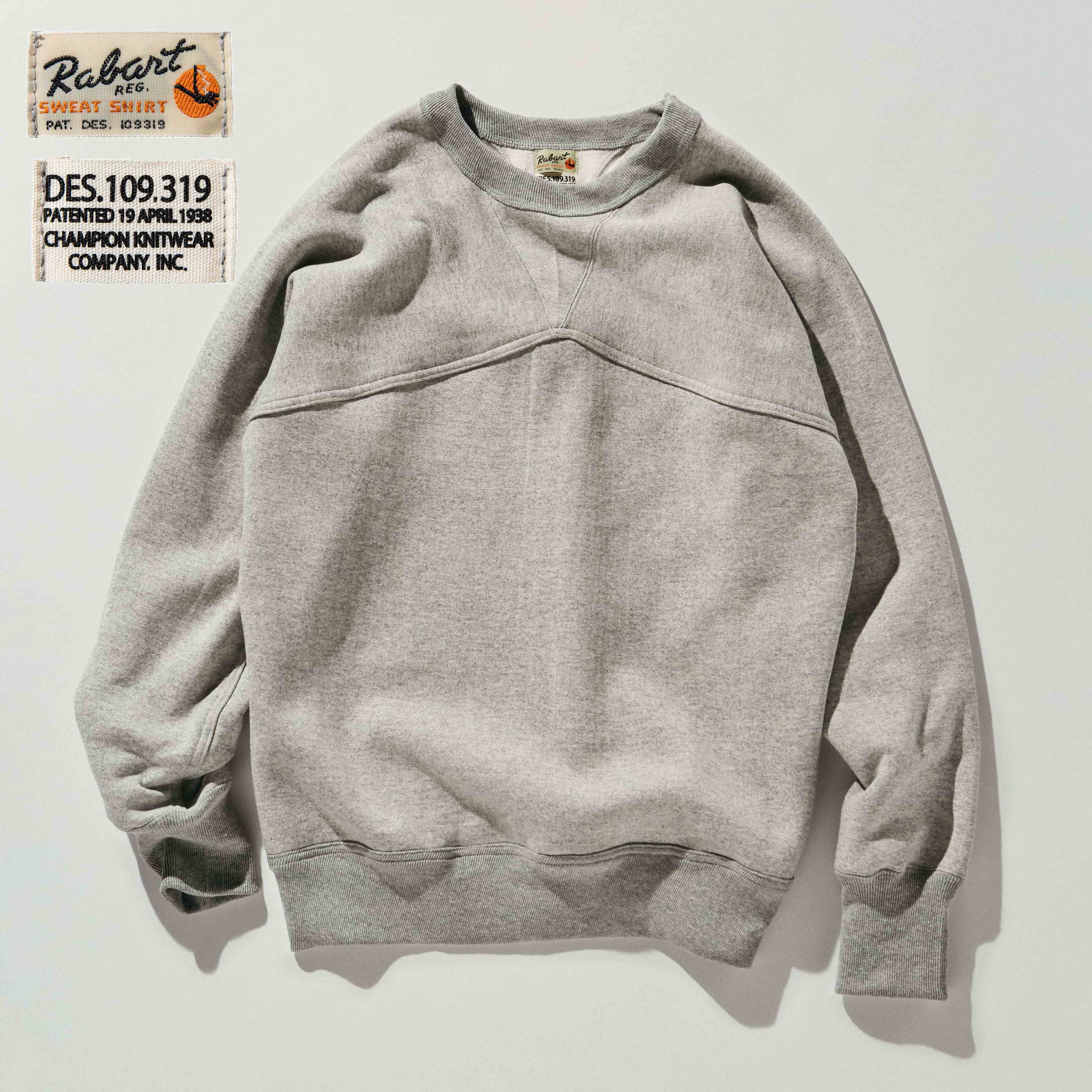 ●素材:ヘヴィウエイト テリーフリース / コットン100%●サイズ:M・L・XL●カラー:シルバーグレー)●品番:C3-Q039 "ラバート"。¥22,000